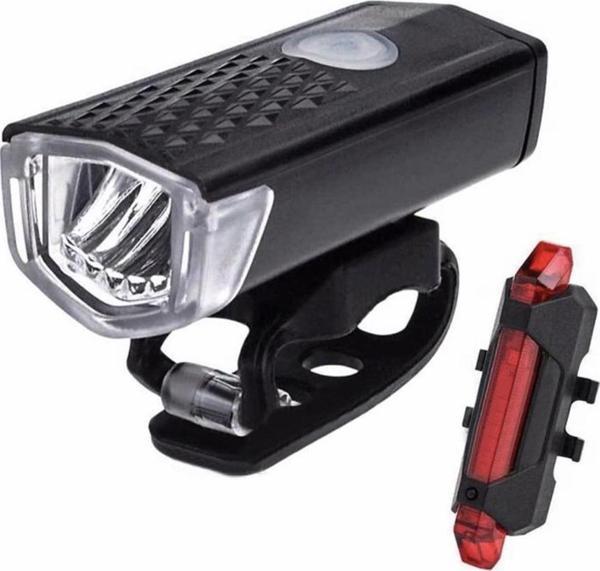 MOTES XBYC 6116 ÖN ARKA USB ŞARJLI FAR SETİ SU GEÇİRMEZ LAMBA SETİ - Image 1