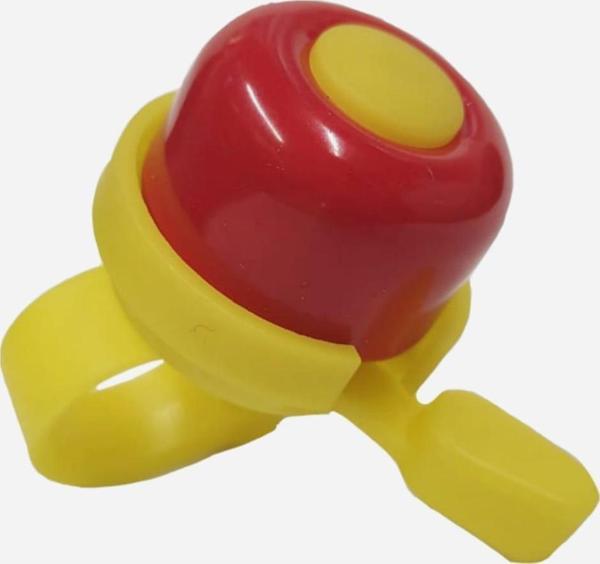 Sarissa Çocuk Bisikleti Zil 1. Kalite Plastik Gövde Metal Çan Sarı Kırmızı - Image 1