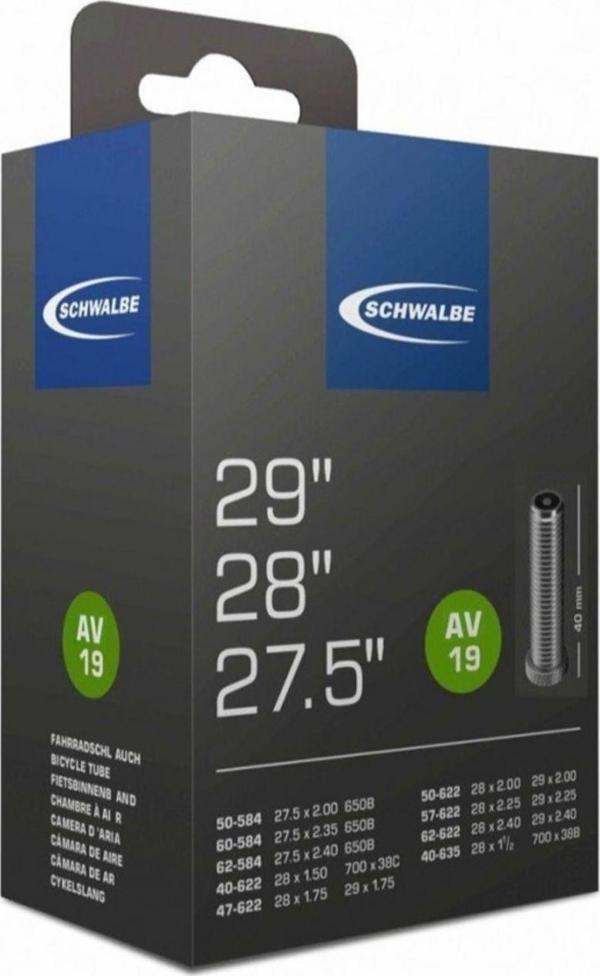 Schwalbe Oto Sibop İç Lastik Av19 27.5/28/29 bisiklet iç lastiği - Image 1