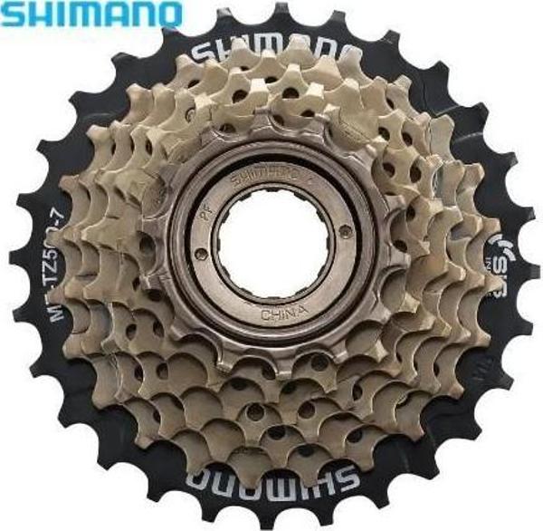 Shimano Tourney MF-TZ500 7li Arka Dişli Vidalı Kahverengi 14-28T Ruble - Image 1