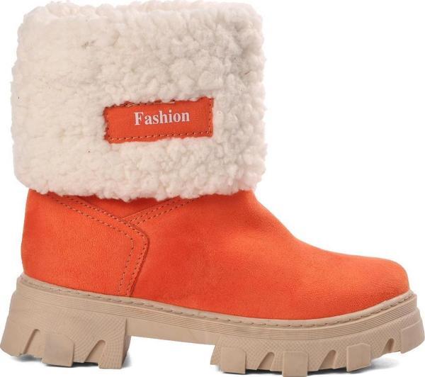 Ayakmod 2167-F Narçiçeği İçi Kürklü Kız Çocuk Bot - Image 1