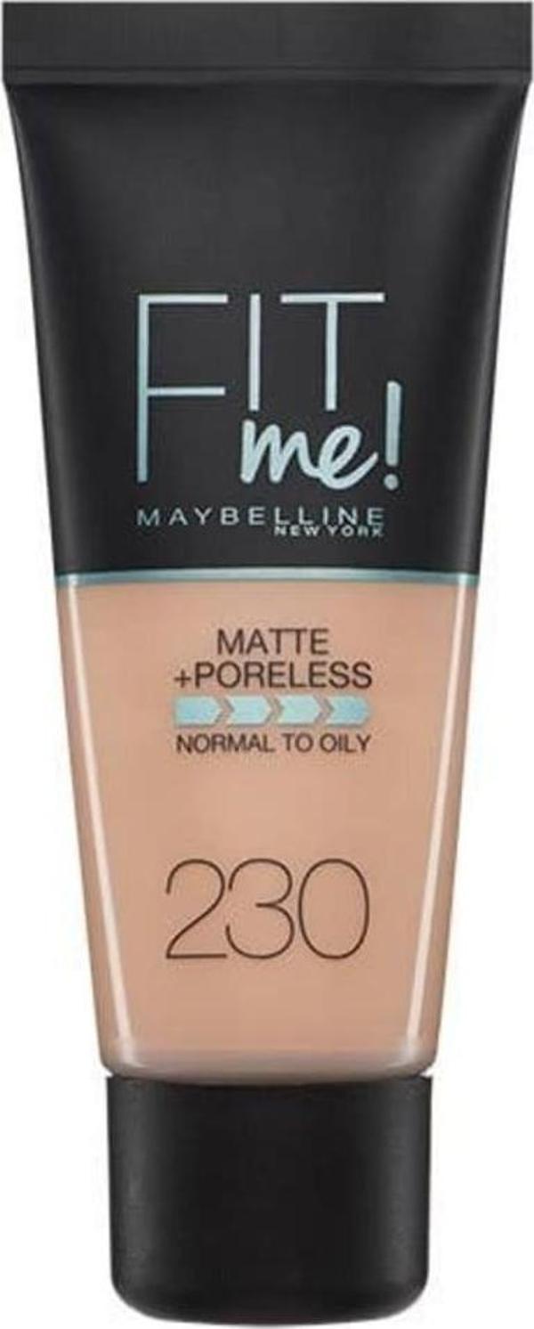 Maybelline New York Fit Me Matte+Poreless Fondöten - 230 Natural Buff - Image 1
