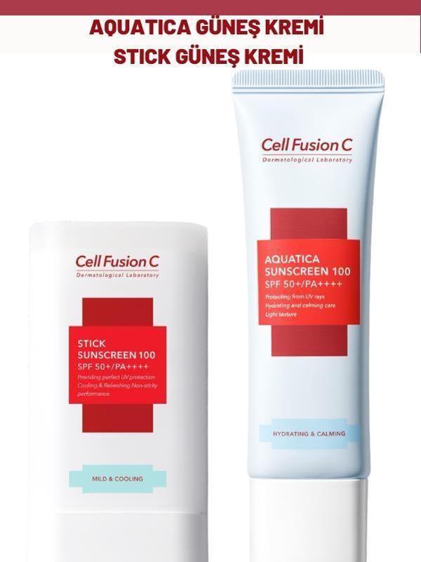 Cell Fusion C Advanced Güneş Kremi ve Aquatica Stick Güneş Kremi - Image 1