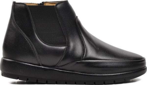 Ayakmod 303 Siyah Hakiki Deri Kadın Bot - Image 1