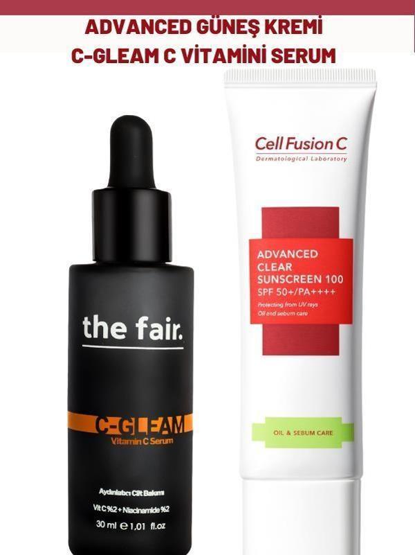 Cell Fusion C Advanced Güneş Kremi the fair. C Gleam C Vitamini Serum - Image 1