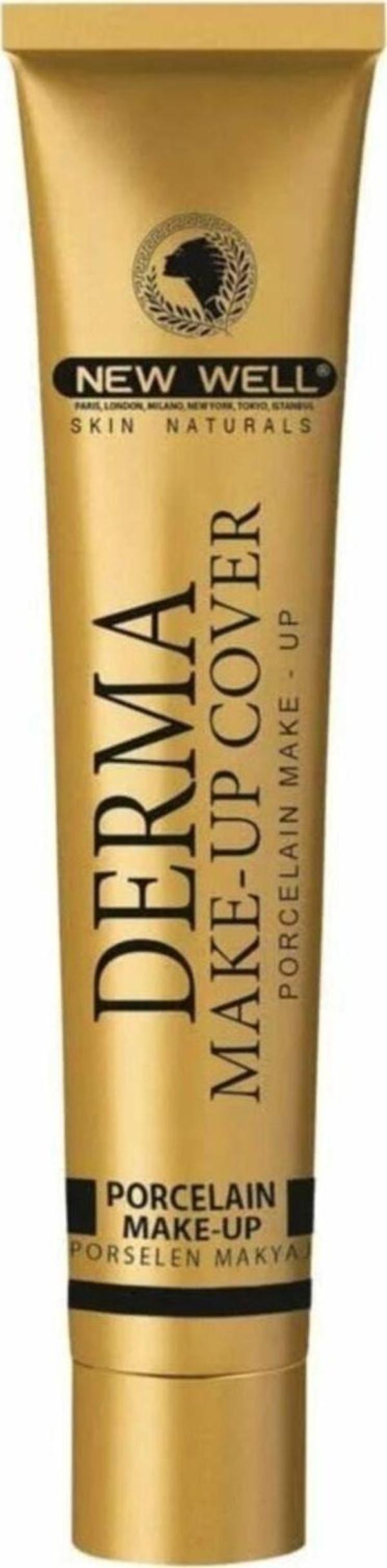 New Well Derma Makeup Cover Yoğun Kapatıcı Fondöten 04 - Image 1