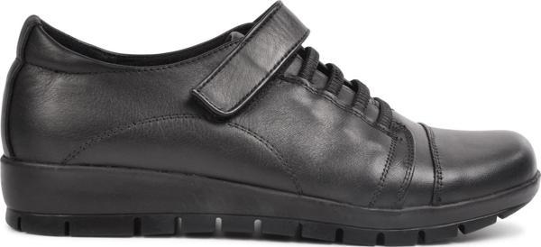 Ayakmod 39 Siyah Kadın Hakiki Deri Günlük Ayakkabı - Image 1