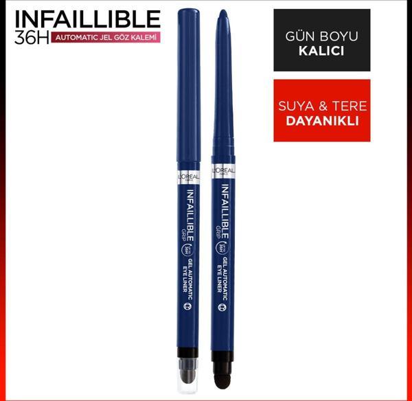 L'Oréal Paris Infaillable Automatic Jel Göz Kalemi - Mavi - Image 1