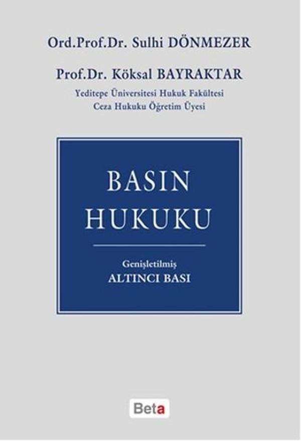 Beta Yayınları Basın Hukuku - Beta Yayınları - Image 1