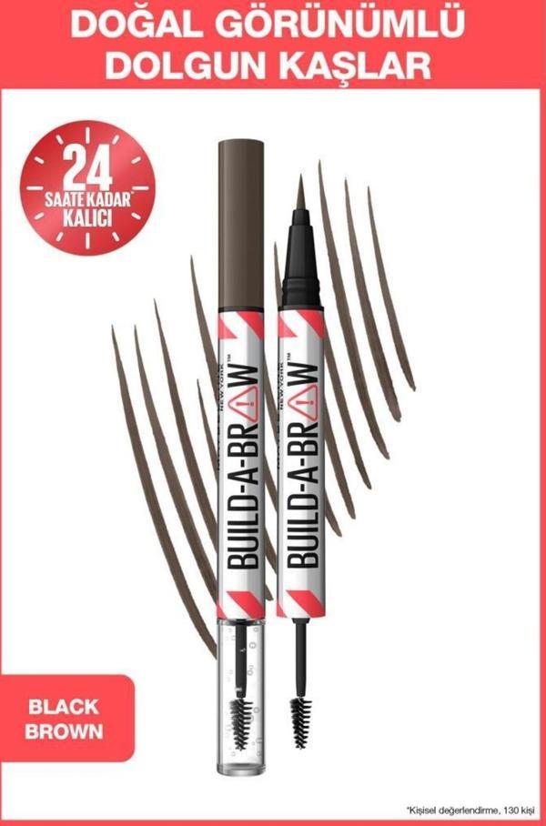Maybelline New York Build A Brow 2İn1 Kaş Kalemi Ve Jeli Black Brown - Image 1
