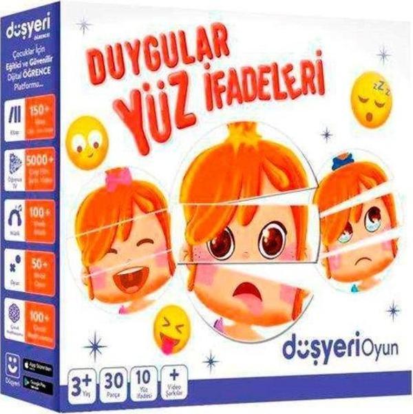 Düşyeri Eğitici  Oyuncak Duygular Yüz İfadeleri - Image 1