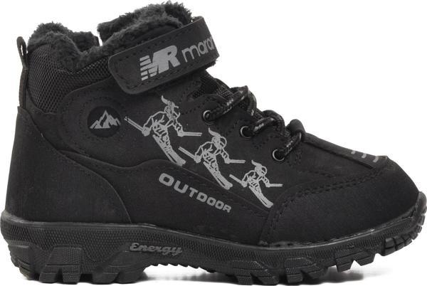 Ayakmod 571-F Siyah İçi Kürklü Cırtlı Çocuk Outdoor Bot - Image 1
