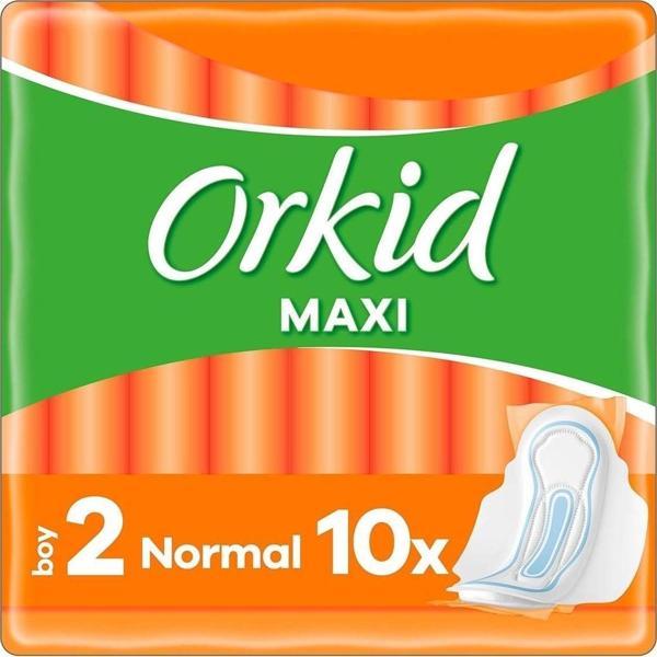 Orkid Maxi Hijyenik Ped Normal 10 Adet Tekli Paket - Image 1