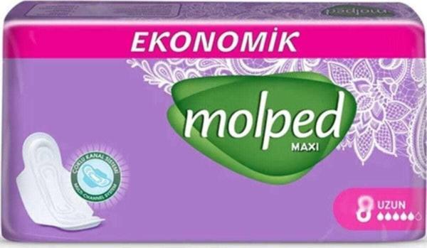 Molped Maxi Uzun Hijyenik Ped 8'Li - Image 1