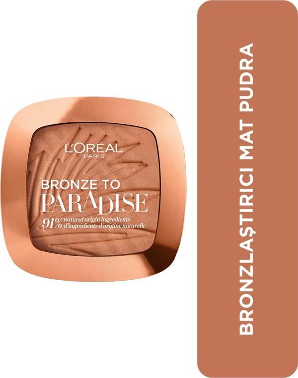L'Oréal Paris Bronze to Paradise Mat Bronzlaştırıcı Pudra 02 Baby One More Tan - Image 1