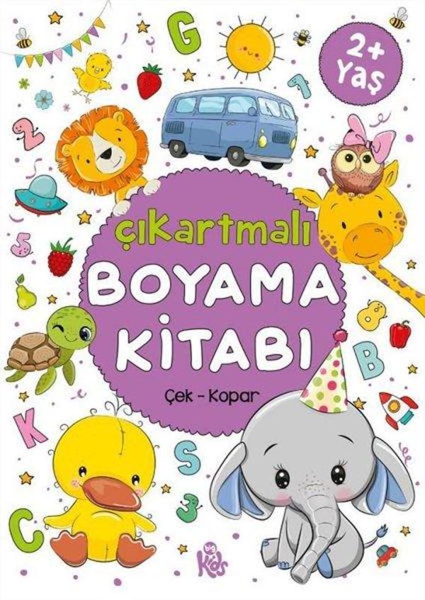 Çıkartmalı Boyama Kitabı Çek Kopar 2+Yaş - Bigkids Yayınları - Image 1