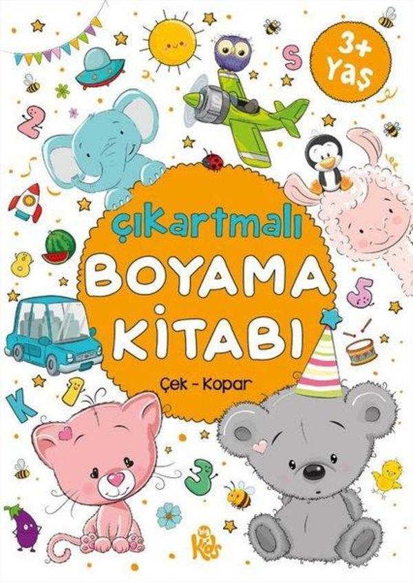 Çıkartmalı Boyama Kitabı Çek Kopar 3+Yaş - Bigkids Yayınları - Image 1
