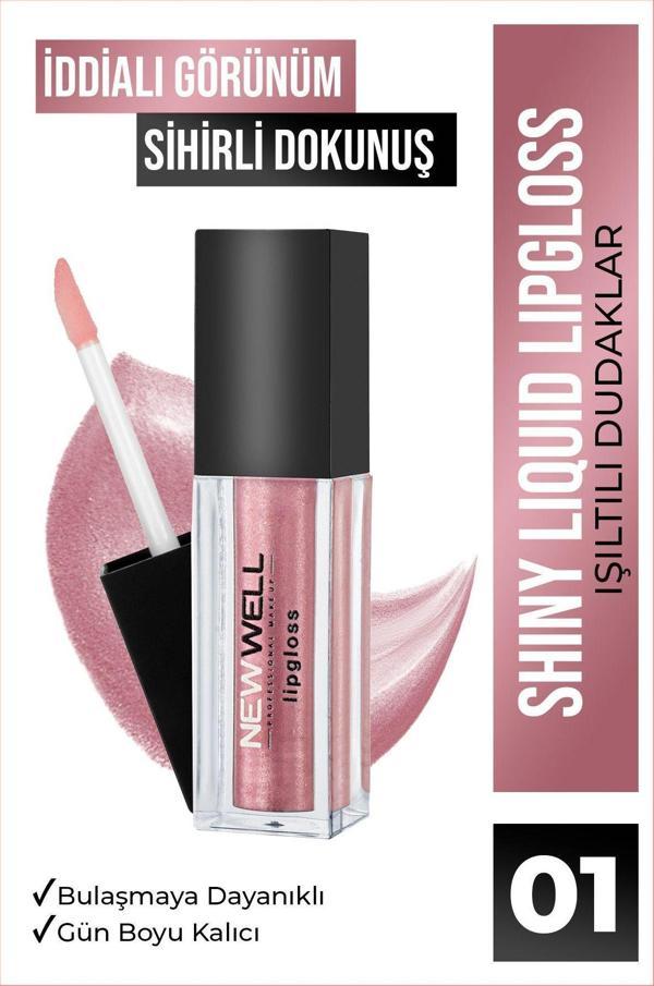 New Well Shiny Liquid Lipstick - 01 - Image 1