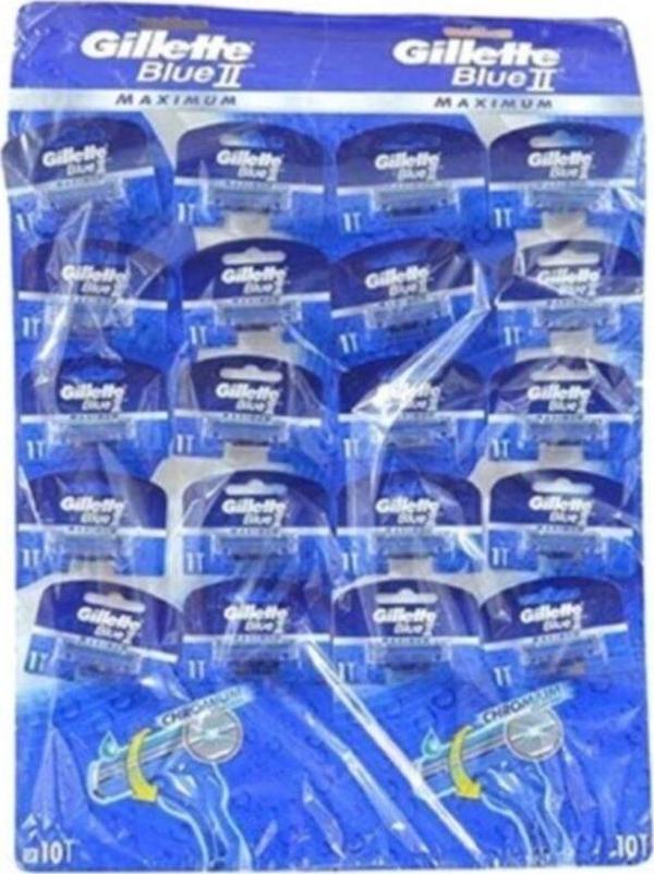 Gillette Blue2 Maximum Tıraş Bıçağı 20'Li Kullan At Tıraş - Image 1