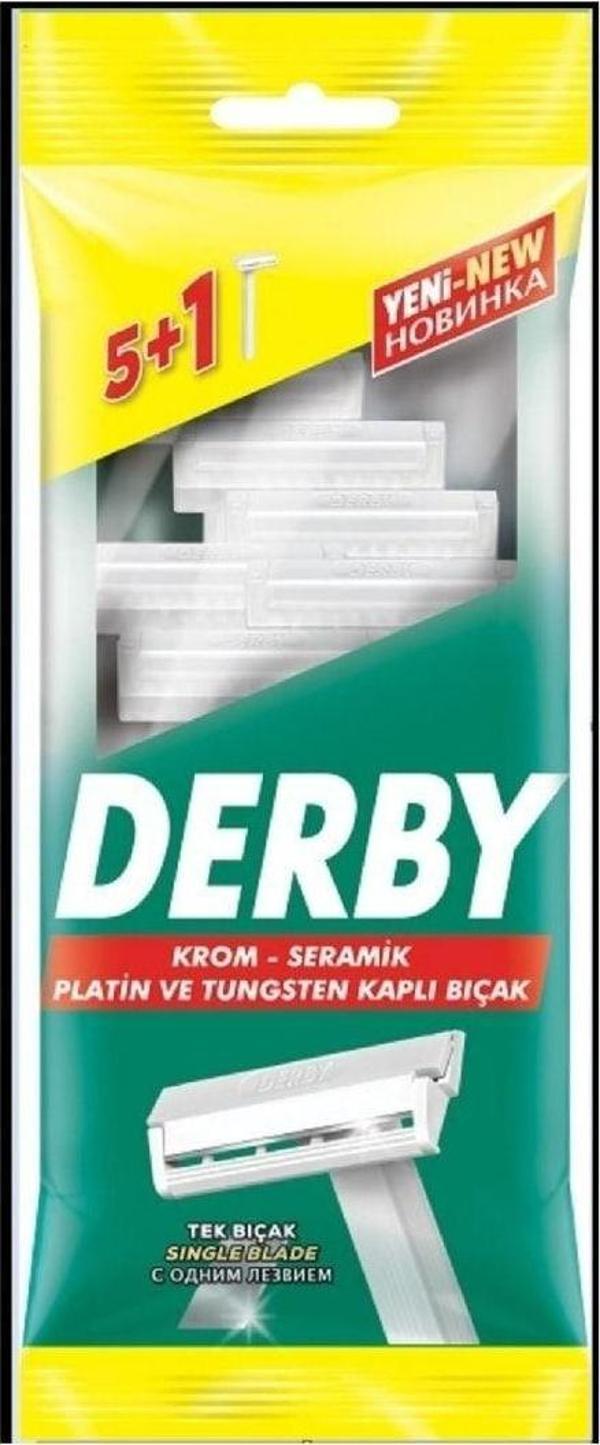 Derby Tıraş Bıçağı Tek Bıçak 5+1 Poşet - Image 1