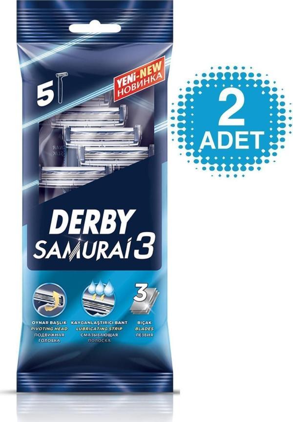 Derby Marka: Samurai 3 5'Li Poşet Kategori: Tıraş Aksesuarı - Image 1