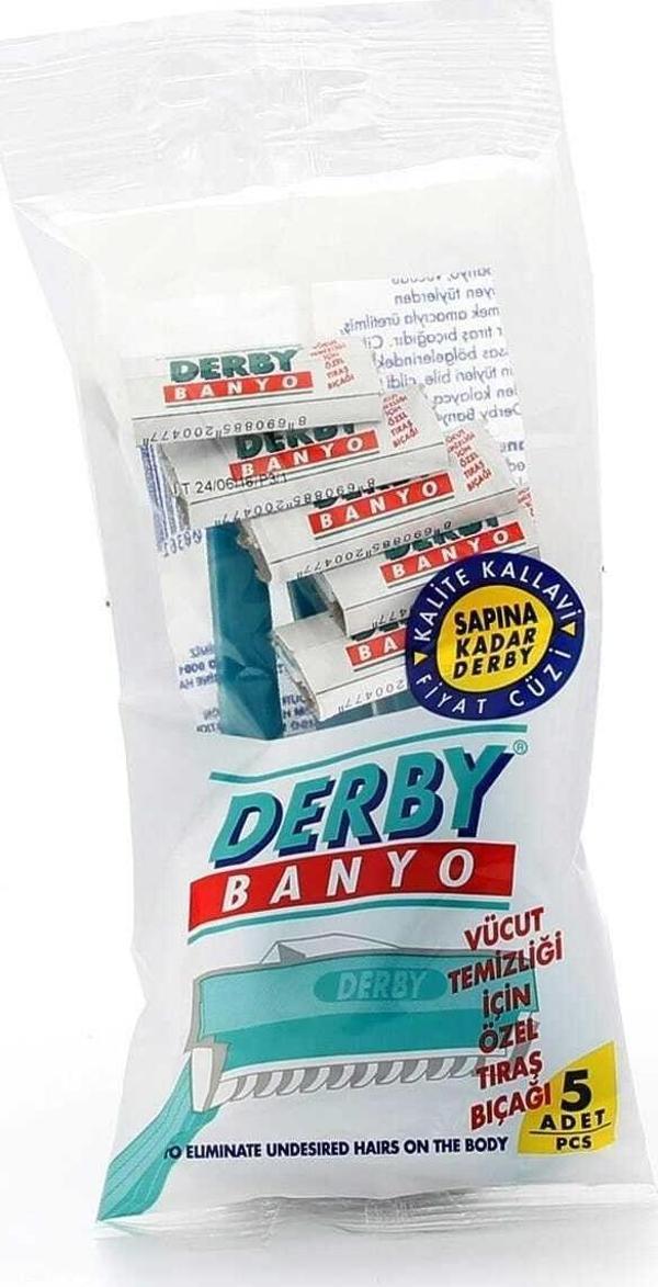 Derby Banyo Tıraş Bıçağı 5'Li Poşet - Image 1