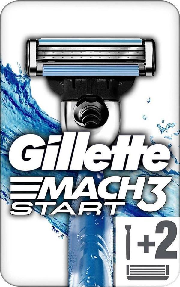 Gillette Mach3 Start Tıraş Makinesi 2 Yedekli - Image 1