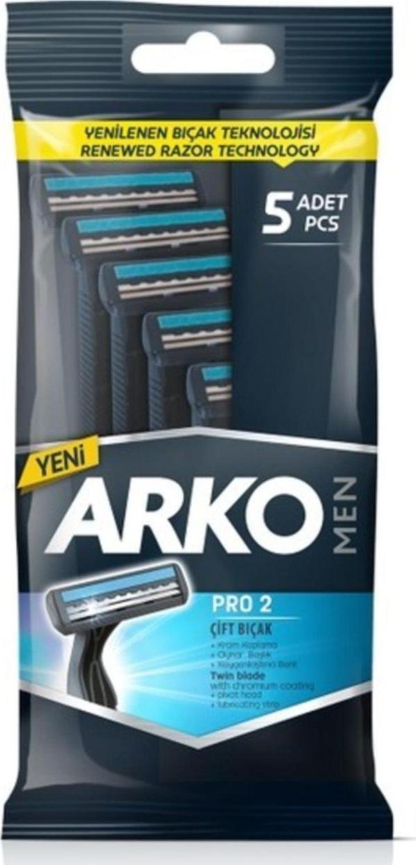 Arko Erkek Çift Bıçaklı Traş Bıçağı 5 Adet - Image 1