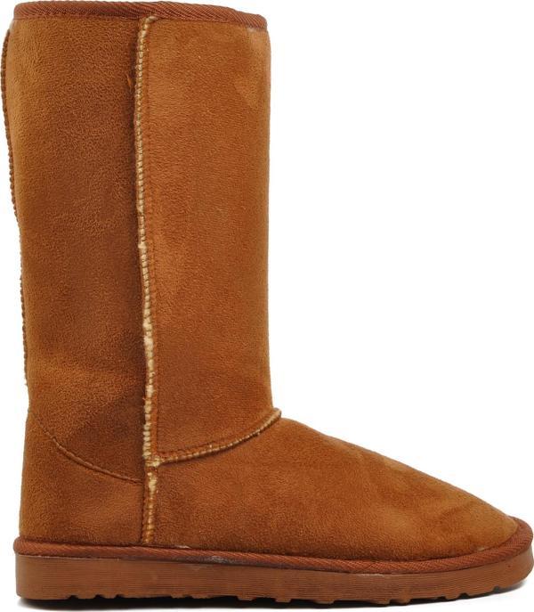 Ayakmod 696055 Taba Süet İçi Kürklü Kadın Bot - Image 1