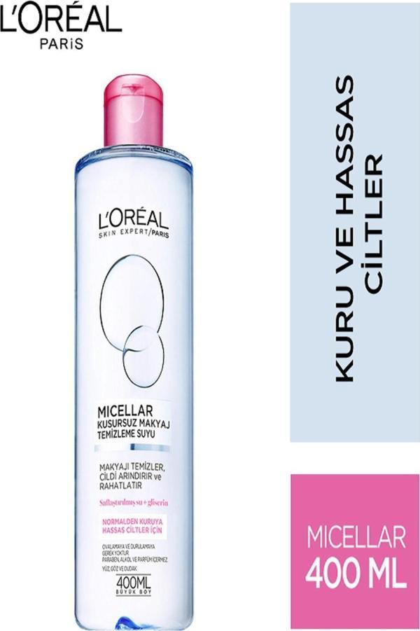 L'Oréal Paris Dermo Expertise Kusursuz Mak Tem Suyu 400 Ml Hassas - Image 1