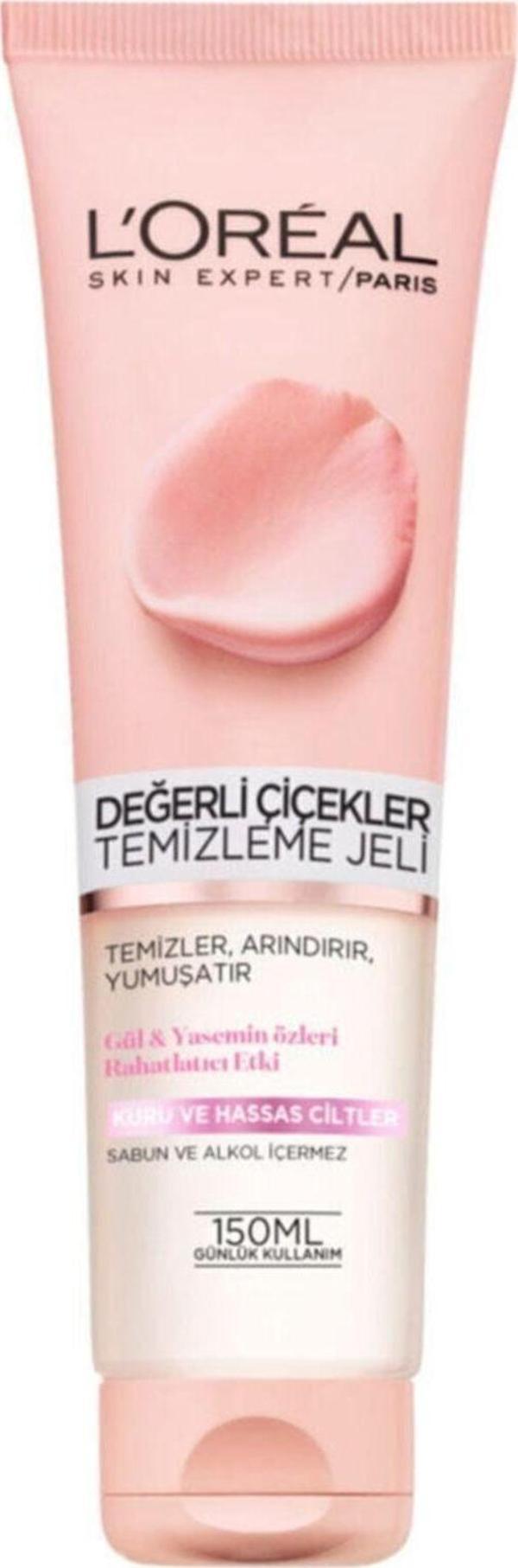 L'Oréal Paris Değerli Çiçekler Hassas Ciltler İçin Yüz Temizleme Jeli 150 Ml 3600523450589 - Image 1