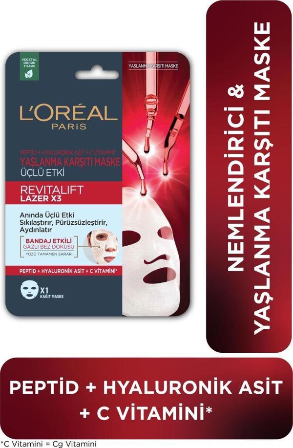 L'Oréal Paris Revitalift Lazer X3 Yaşlanma Karşıtı Maske - Image 1