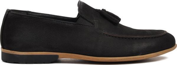 Ayakmod 7105 Siyah Nubuk İçi Dışı Hakiki Deri Erkek Loafer Ayakkabı - Image 1