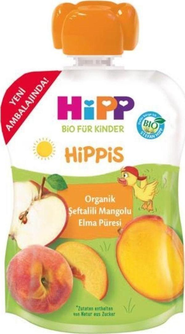 Hipp Organik Şeftalili Mangolu Elma Püresi 100 Gr - Image 1