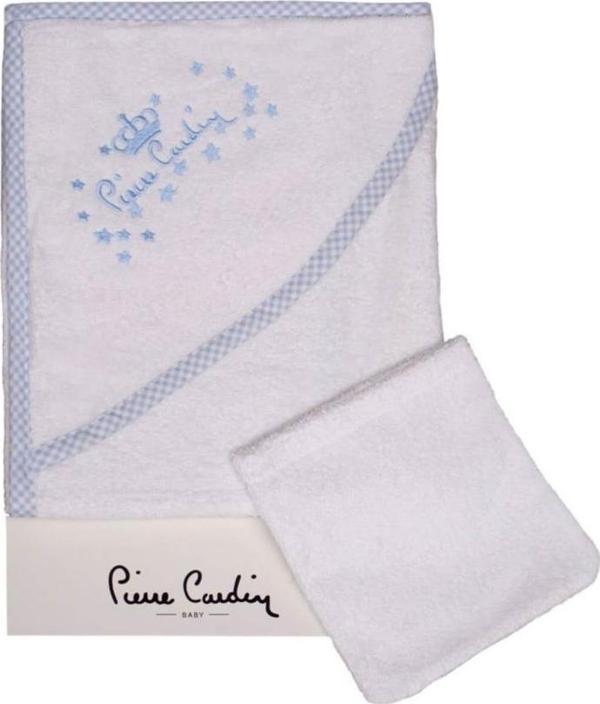 Pierre Cardin Kundak Banyo Havlusu - Mavi - Image 1
