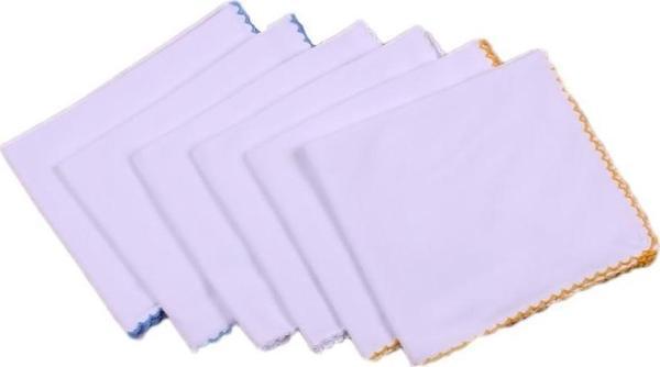 Sema Baby  Penye Bebek Mendil Çiftkat 6'lı Paket - RENKLİ - Image 1