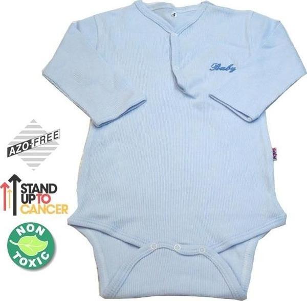 Sema Baby Uzun Kol Kaşkorse Badi (Body) - Mavi  0-6 Ay - Image 1