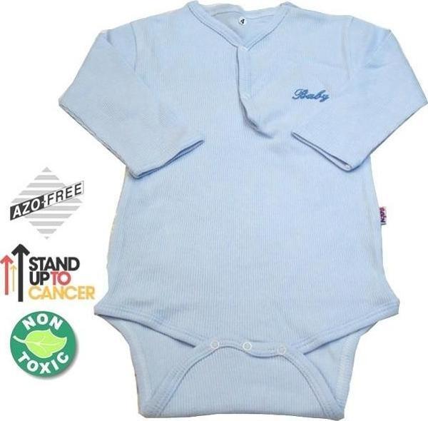 Sema Baby Uzun Kol Kaşkorse Badi (Body) - Mavi  6-12 Ay - Image 1