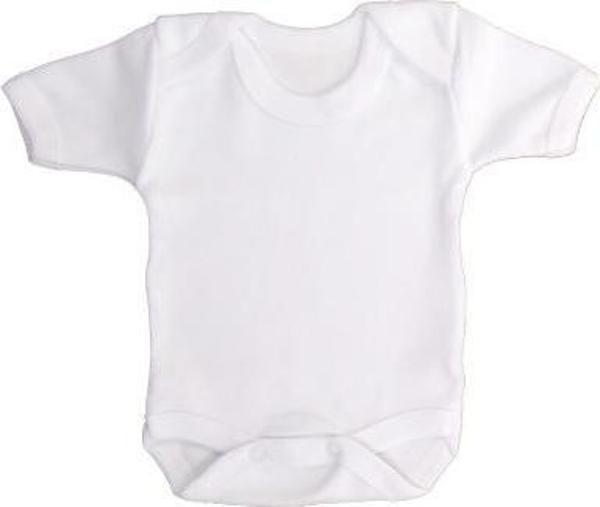Sema Baby Yarım Kol Badi (Body) 0-3 Ay - Beyaz - Image 1