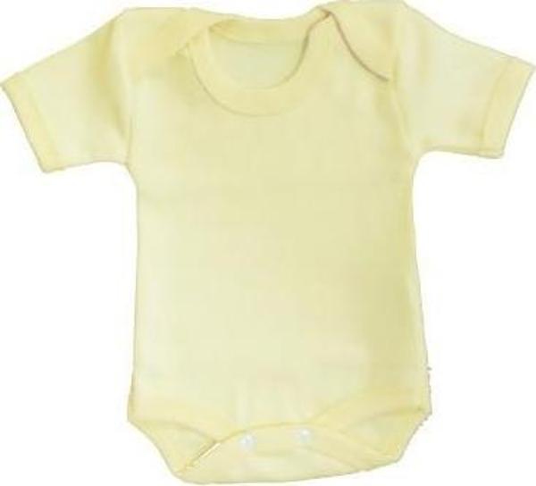 Sema Baby Yarım Kol Badi (Body) 0-3 Ay - Sarı - Image 1