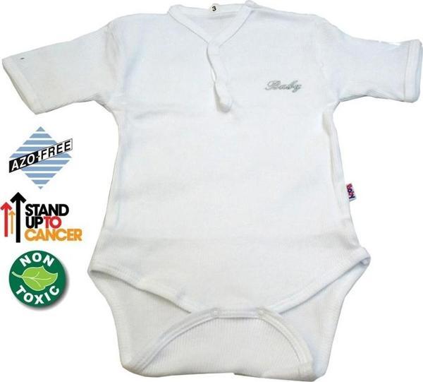 Sema Baby Yarım Kol Kaşkorse Badi (Body) - Beyaz  12-18 Ay - Image 1