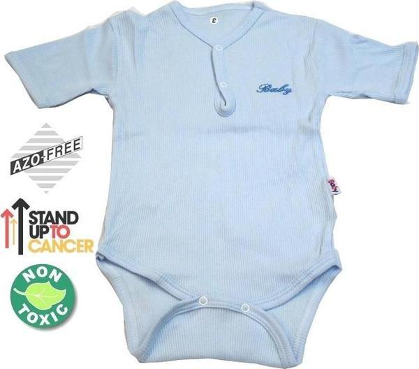 Sema Baby Yarım Kol Kaşkorse Badi (Body) - Mavi  12-18 Ay - Image 1