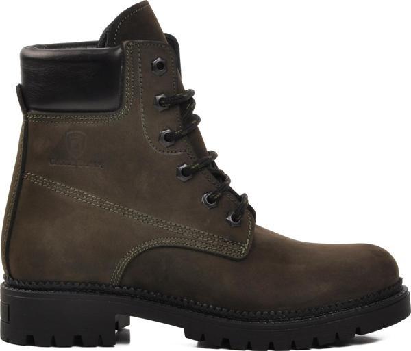 Ayakmod 90001-9 Haki İçi Polarlı Hakiki Deri Unisex Bot - Image 1