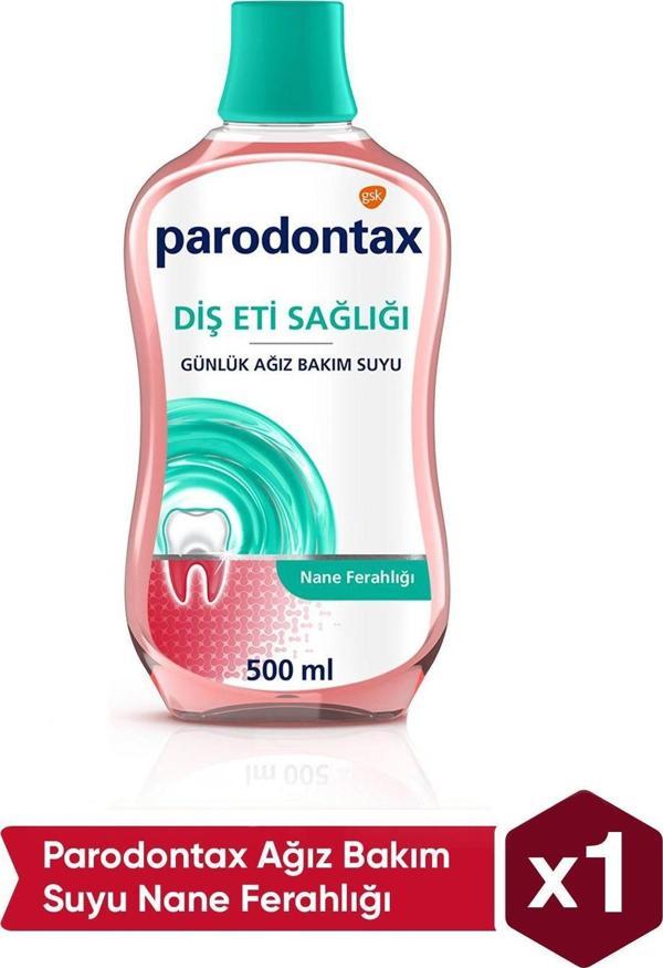 Parodontax Ağız Bakım Suyu Nane Ferahlığı 500 Ml - Image 1