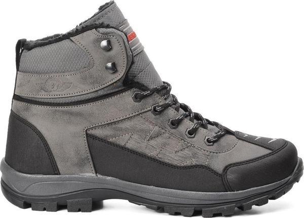 Ayakmod 980 Füme-Siyah İçi Kürklü Büyük Numara Erkek Outdoor Bot - Image 1