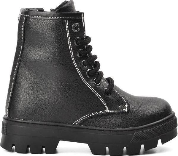 Ayakmod Arz 2301002-P Siyah İçi Kürklü Fermuarlı Çocuk Bot - Image 1