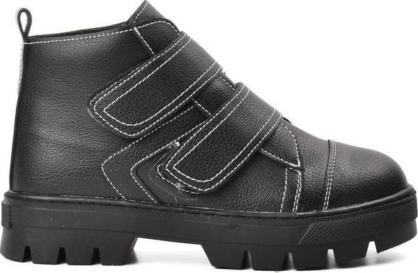 Ayakmod Arz 2301004-F Siyah İçi Kürklü Cırtlı Çocuk Bot - Image 1