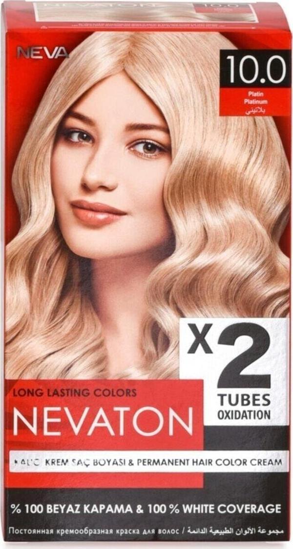 Nevaton Kalıcı Krem Saç Boyası 10.0 Platin - Image 1