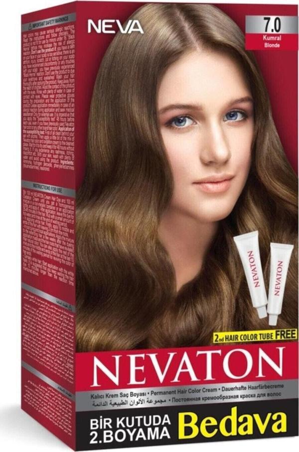 Nevaton Saç Boyası Seti 7.0 Kumral 8698636611633 - Image 1