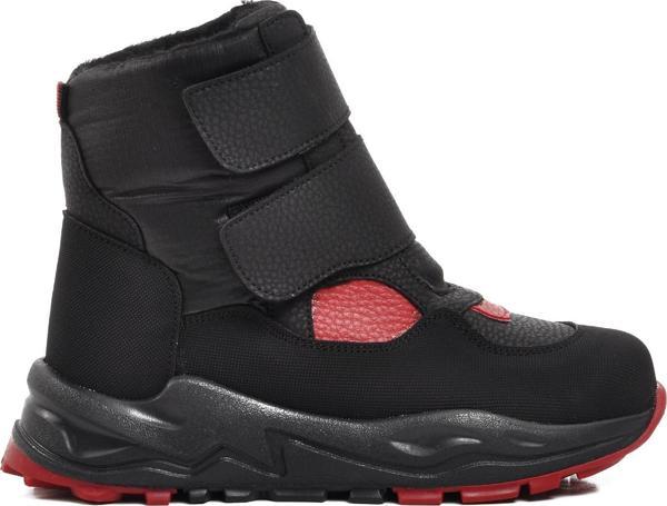 Ayakmod FY224-F Siyah-Kırmızı İçi Polarlı Çocuk Kar Botu - Image 1